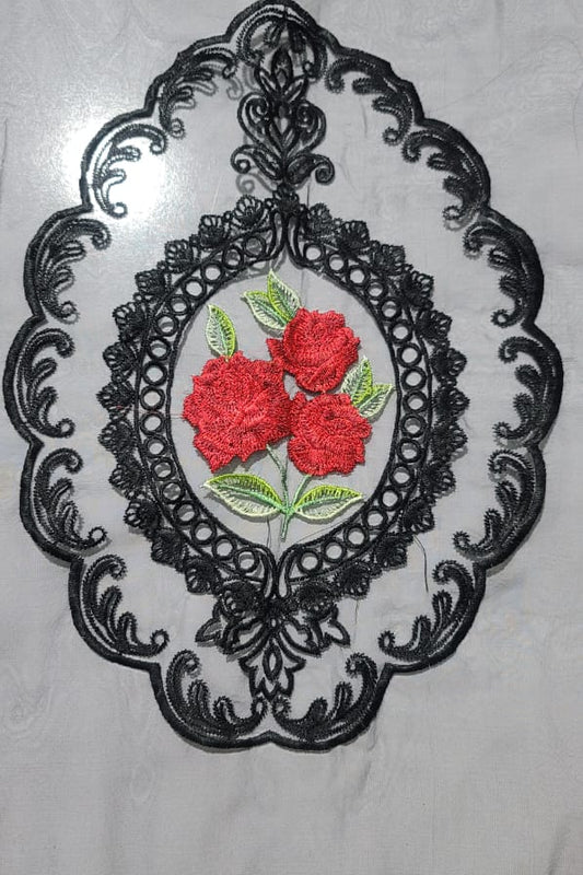 Luxury Embroidered Mirror Lace